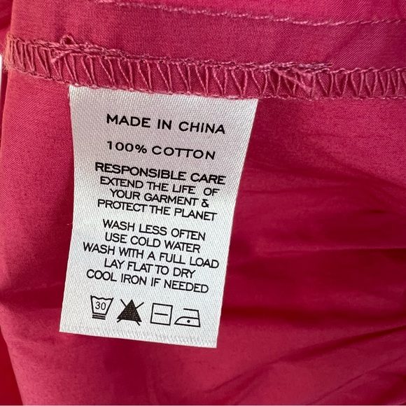 Hill House The Anjuli Nap Cotton Maxi Dress Lipstick Pink Casual Coastal Chic - Picture 5 of 5